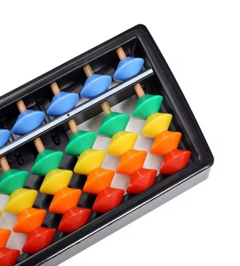 Boulier Éducatif pour Enfants, Soroban en Multi Couleur 7 Colonnes